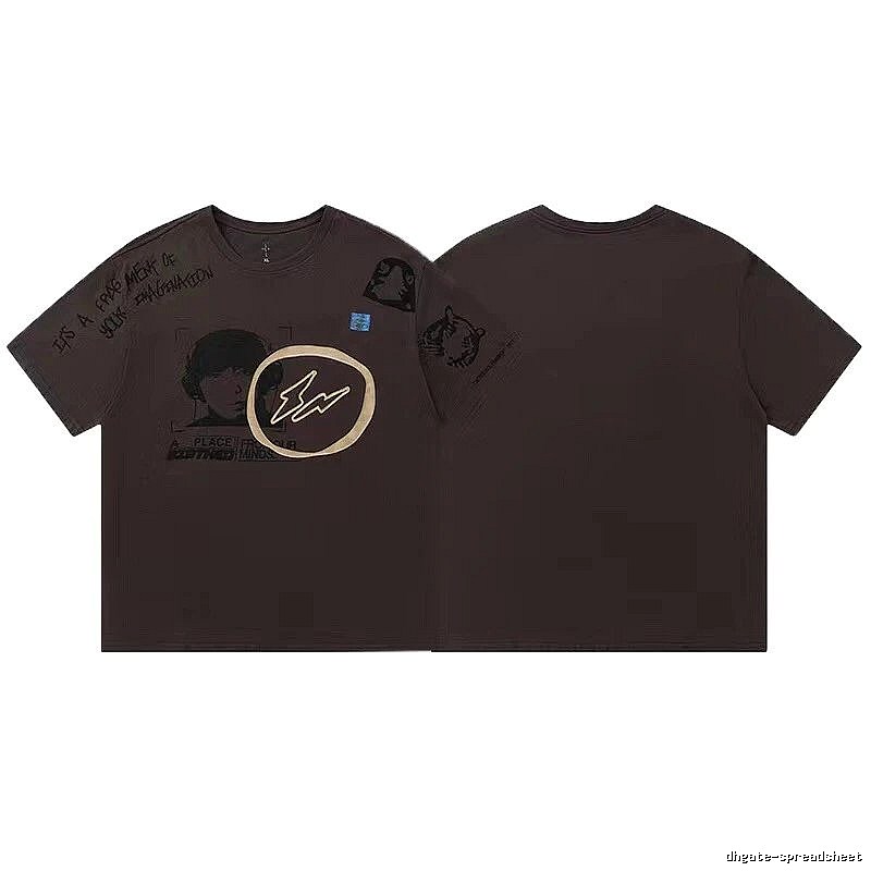 Travis Scott Classic Graphic T-shirt Brown Travis Scott for Daily Styling