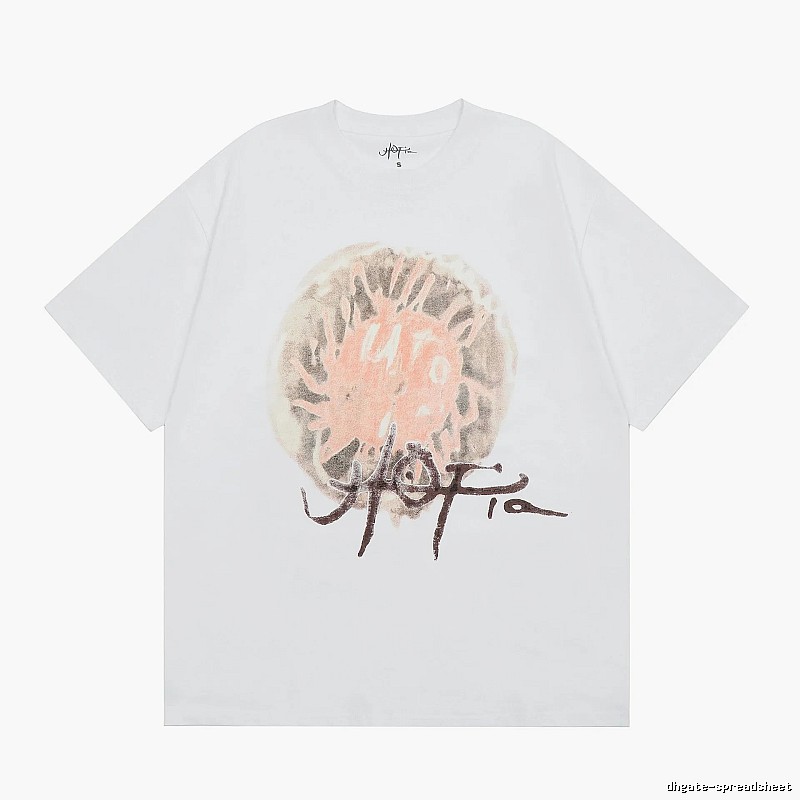 Travis Scott Travel Graphic T-shirt Brown Travis Scott with Soft Visual Tone