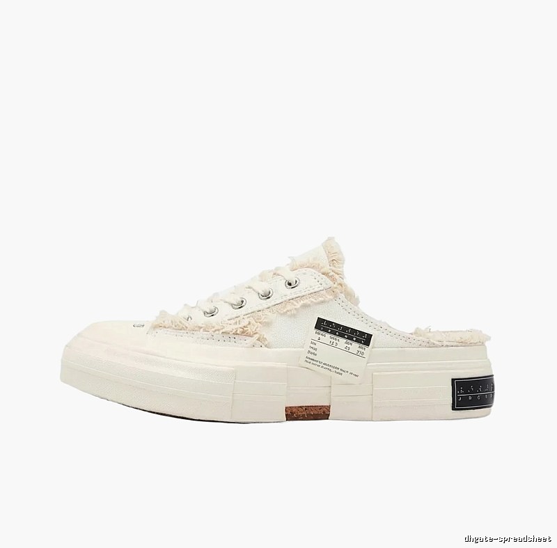 Xvessel Deconstructed Style White Slippers