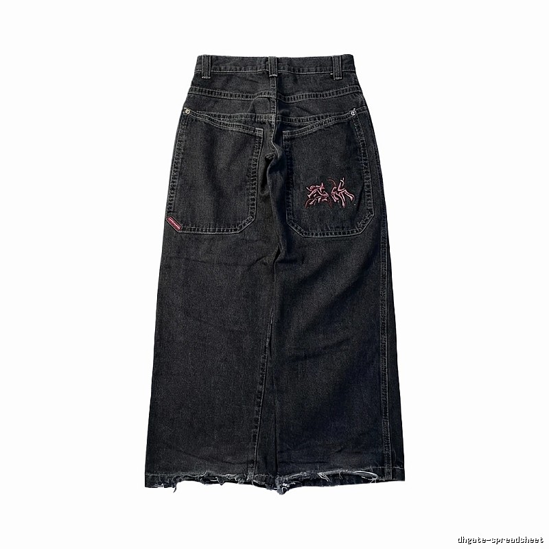 Y2K style black jeans