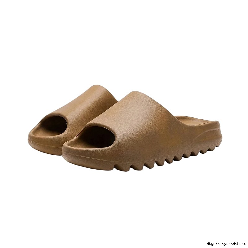 Yeezy matte military brown slippers
