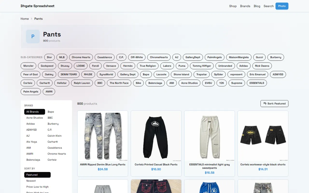 dhgate Sample Order Search Comparison visual guide for dhgate